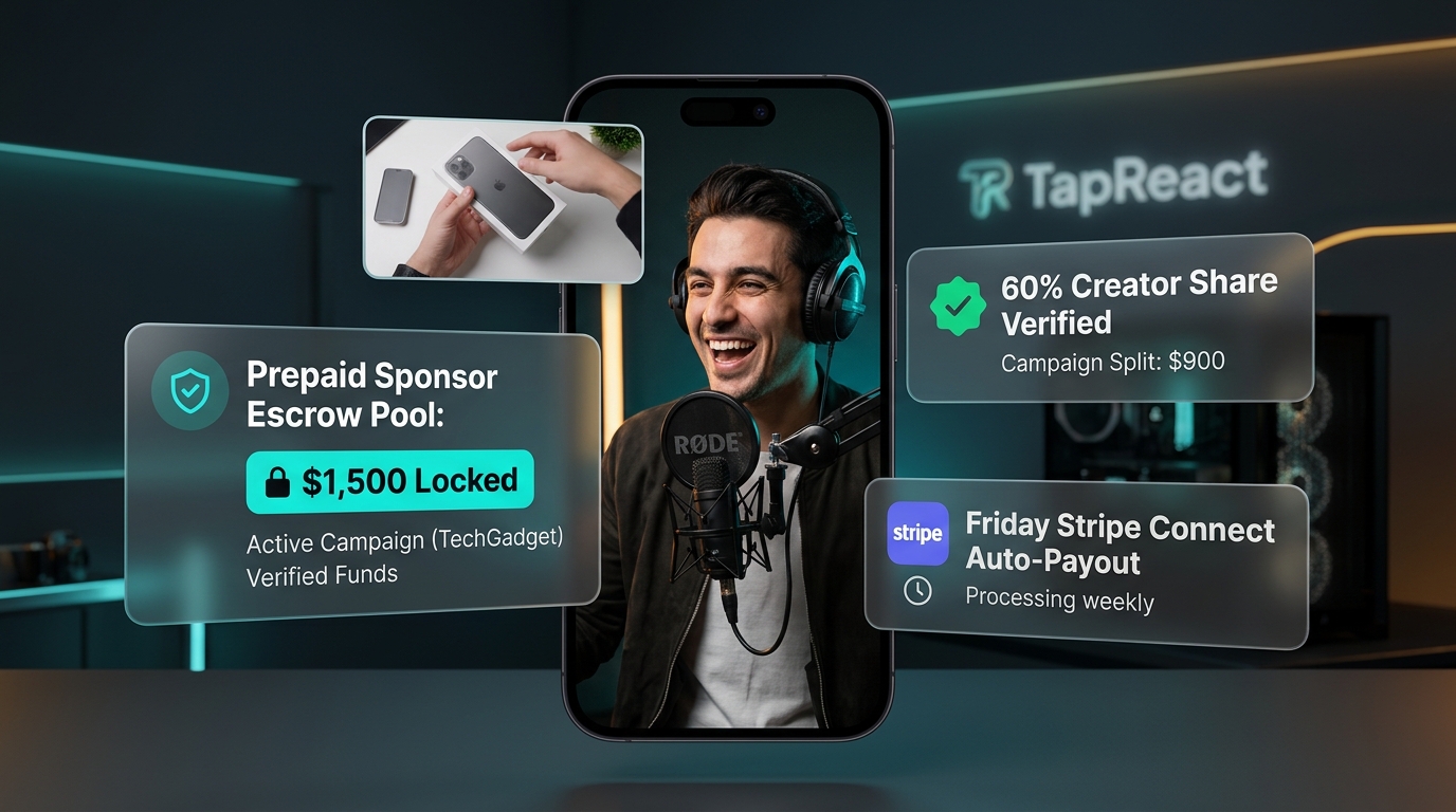 TapReact Dual-Cam Creator Reaction Video App Showcase